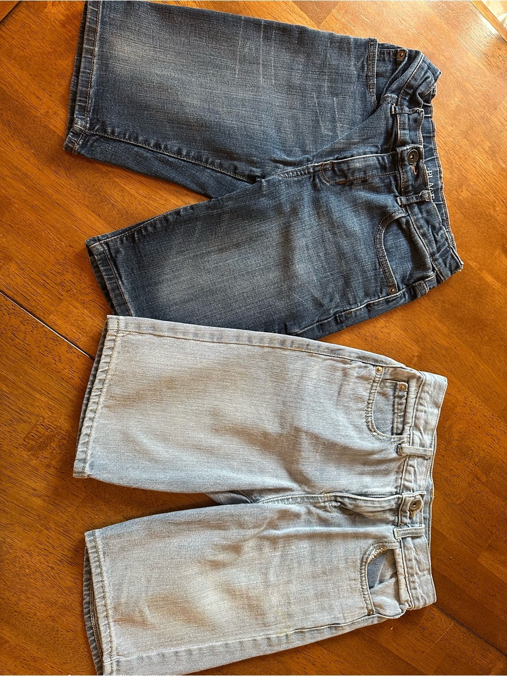 Place Denim Shorts - Dark Blue and Light Blue